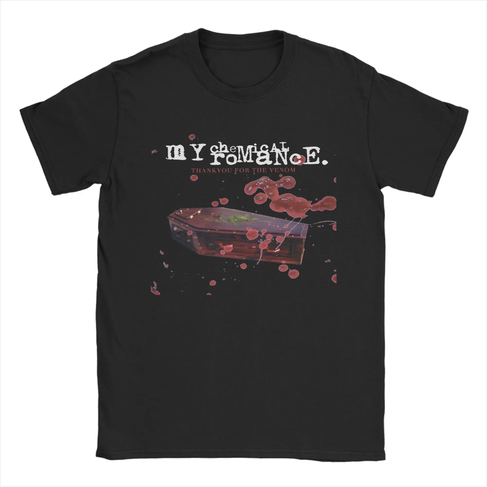 Mcr Band Punk Rock camisetas de algodón puro Vintage camisetas cuello redondo My Chemical Romance camisetas ropa de manga corta clásica