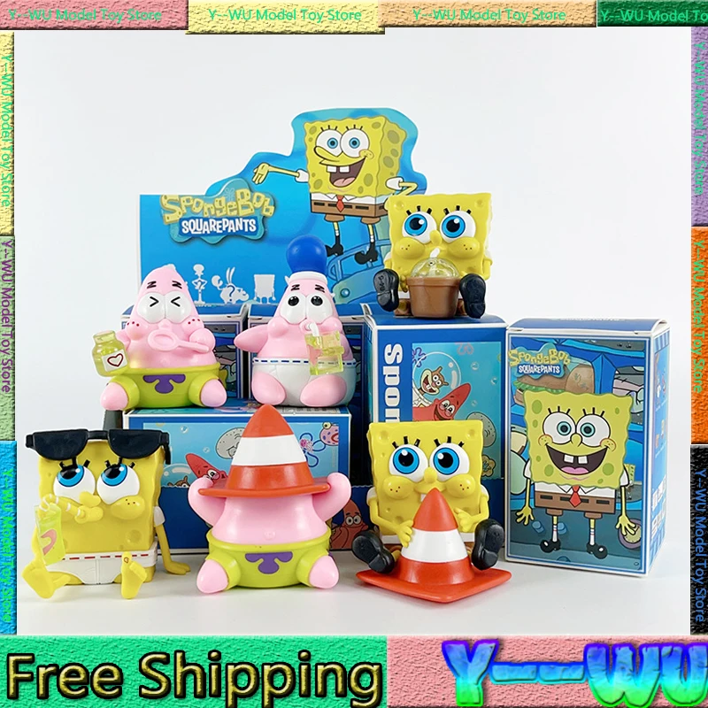 Spongebob Squarepants Good Friends Blind Box Spongebob Squarepants Mystery Box Cartoon Anime Figure Model Toys Custom Ornament