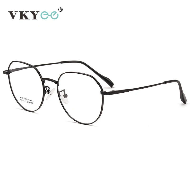 VICKY New Retro Geometric Ellipse Simple Design Women's Anti-Blue Light Reading Glasses Customizable Prescription AC016