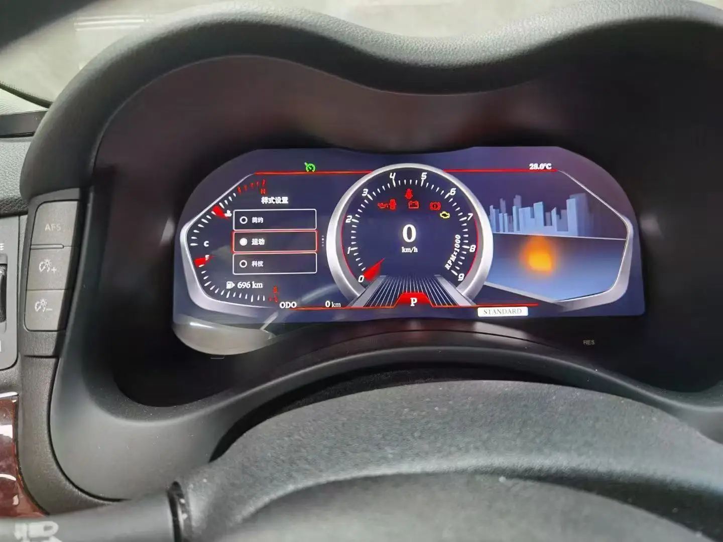 New Upgrade Linux Dashboard LCD Digital Cluster Speedometer Panel for  Q70&Q70L