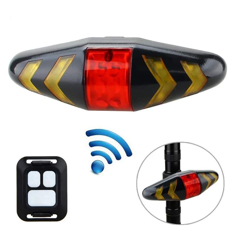 Wireless Rear Lamp Smart Bike Wireless Remote Turn Signal Lights Bicycle LED Taillight Easily Installation Personal Bicycle Part