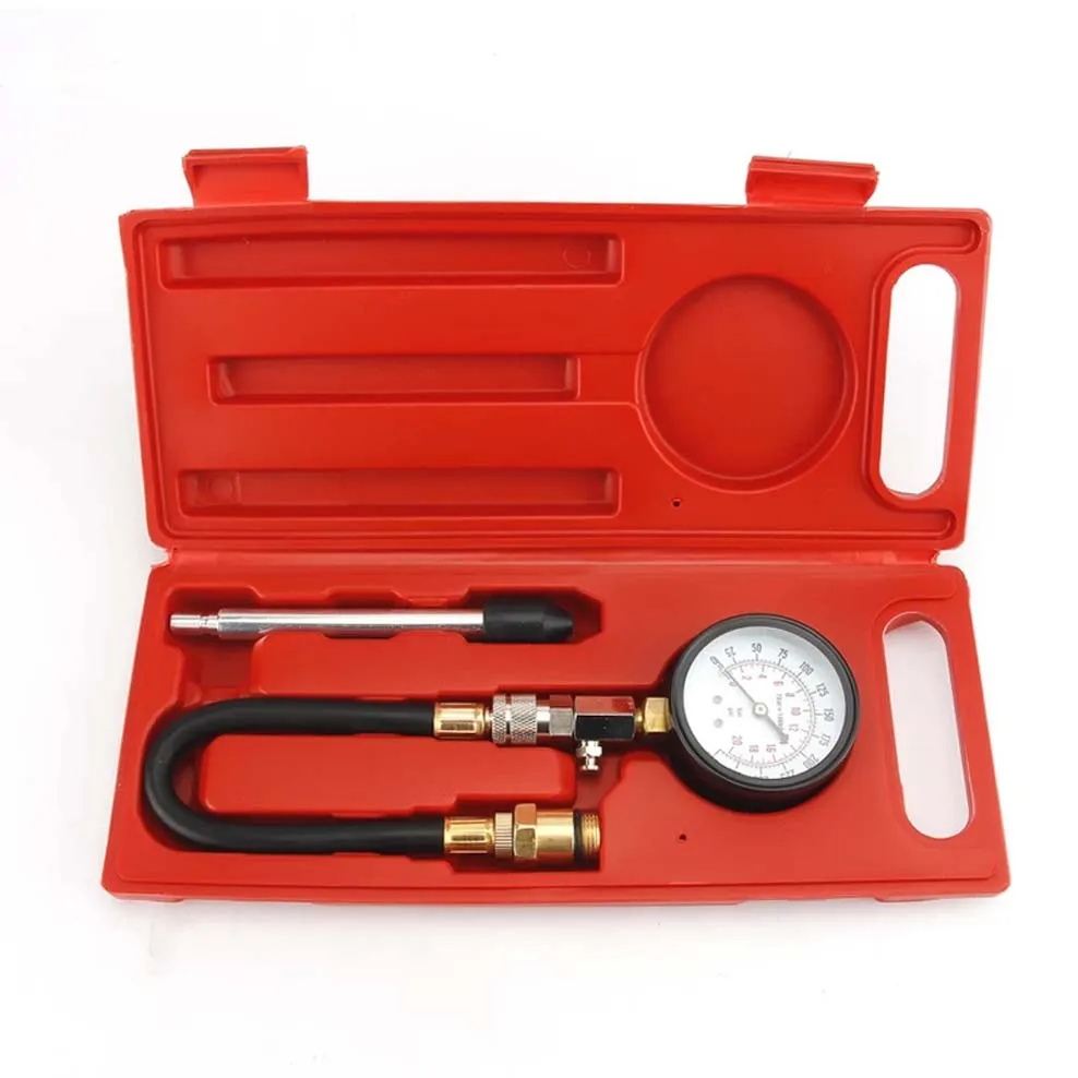 

Cylinder Compression Tester Pressure Gauge with M18 Adapter Motor Auto Petrol Gas Engine Car Motorcycle Pressure Gauge 0-300psi