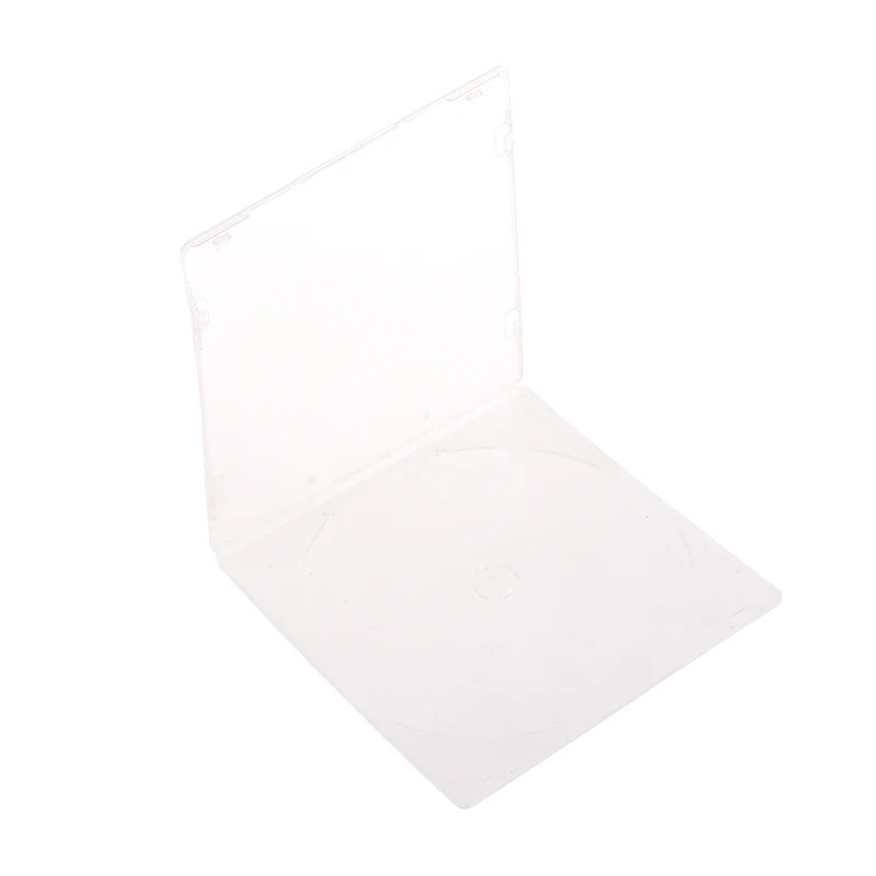 1Pc 5CM Portable Ultrathin Standard DVD Case Transparent CD Package Portable CD Storage Box Single Piece Disc Case CD Case