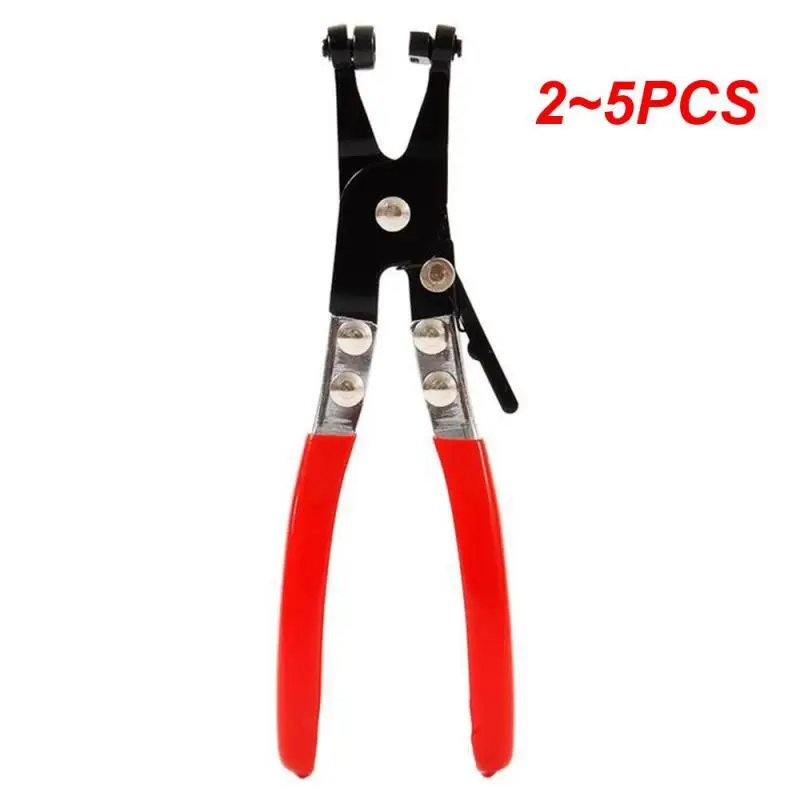 2~5PCS Car Tube Clamp Long Automotive Hose Clamp Pliers Straight Throat Tube Bundle Clamp Removal Tool Straight Smooth Handle