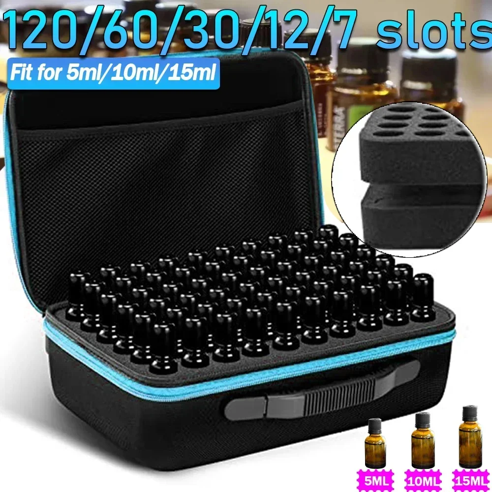 Organizer 120 Case Essential Oil Bottles Storage Polish Carrying Box Perfume Nail Holder Doterra Jars Bag For Portable Travel