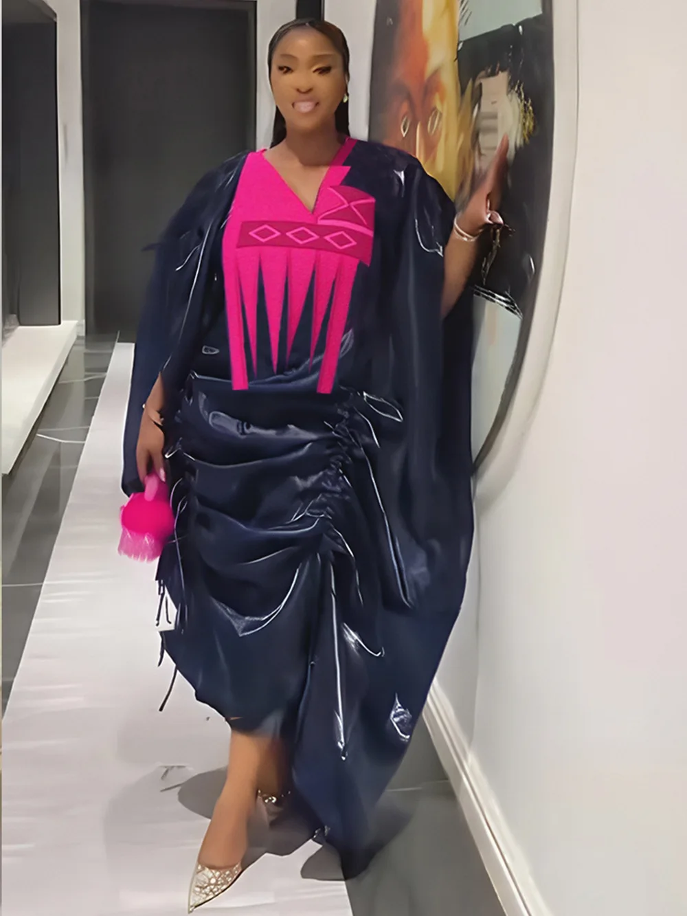 Plus Size African Dresses for Women Traditional Africa Clothing Dashiki Ankara Outfits Gown Abayas Muslim Kaftan Maxi Long Dress