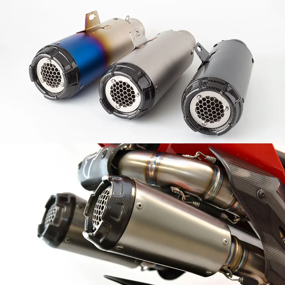 

motorcycle exhaust muffler 36-51mm universal for 700CL-X VITPILEN 401 RC 8C F3 800R PANIGALE V4 MT10 GSX-S 950 exhaust