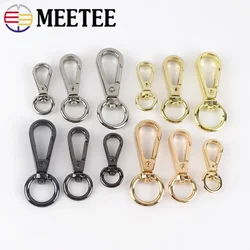 Meetee 10/20Pcs ID8-13mm fibbie per borse in metallo aragosta girevole grilletto clip moschettone borsa appendiabiti portachiavi accessori per cucire fai da te