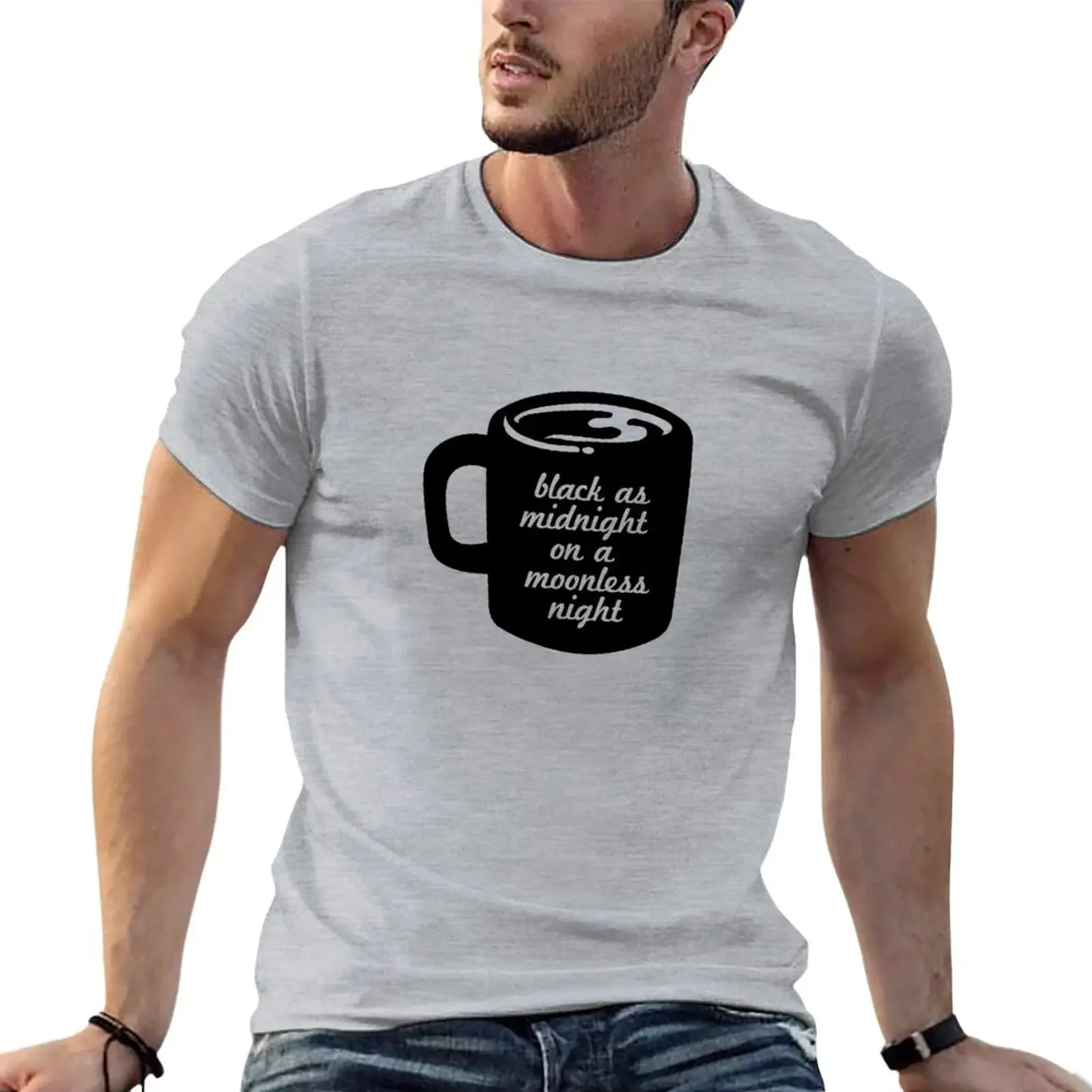 

Twin Peaks Coffee Mug - Black as Midnight on a Moonless Night T-Shirt kawaii clothes sweat plain mens graphic t-shirts anime