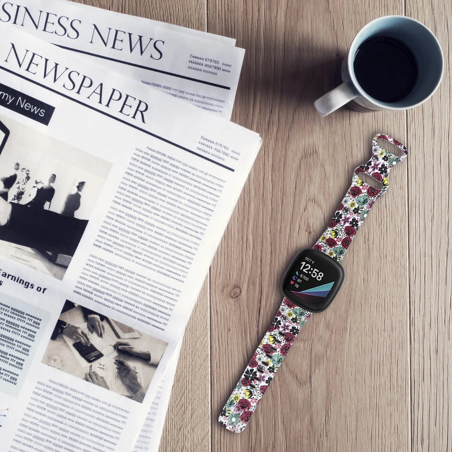 Braccialetto in Silicone Compatibile con Fitbit Versa 3/Fitbit Senso Cinturino di Ricambio per Versa3 Astuto Della Vigilanza