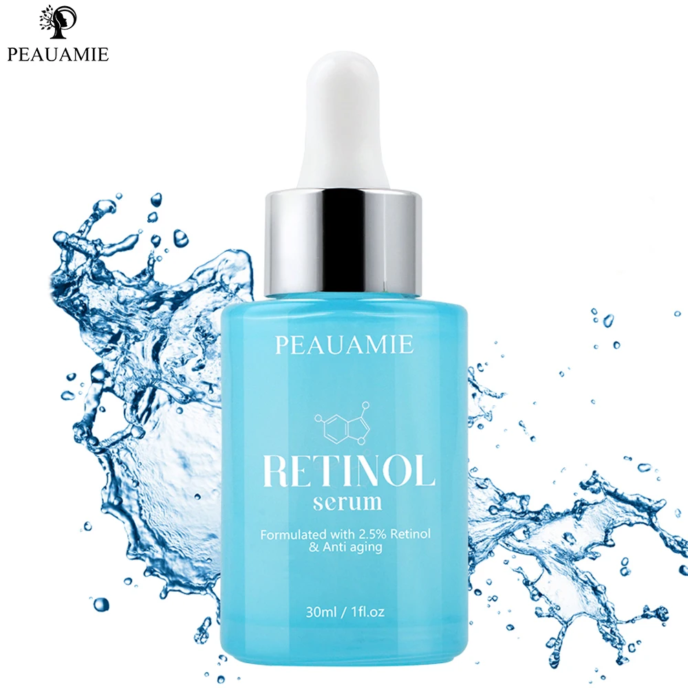 

Retinol 2.5% Facial Serum Anti Aging Smooth Wrinkles With Vitamin E Organic Aloe Jojoba Oil Face Firming Lifting Acne Treatment