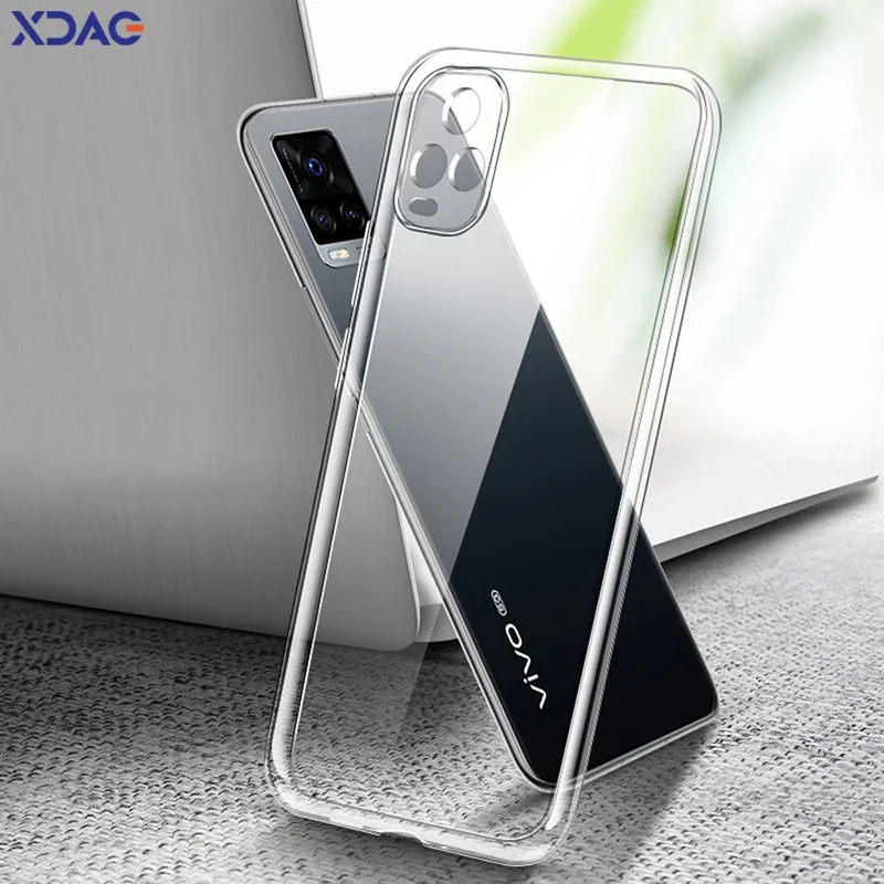 Роскошный мягкий прозрачный Ультратонкий чехол из ТПУ для VIVO V20 2021 Pro SE V21 V21e V21s 4G чехол для телефона прозрачный силиконовый чехол-накладка