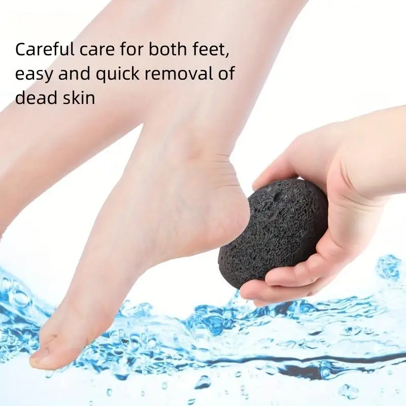 5 Gommages naturels pour les pieds à la pierre ponce, élimination des peaux mortes, outil de pédicure exfoliant double face en pierre volcanique, lisse les pieds et les mains, élimine les impuretés