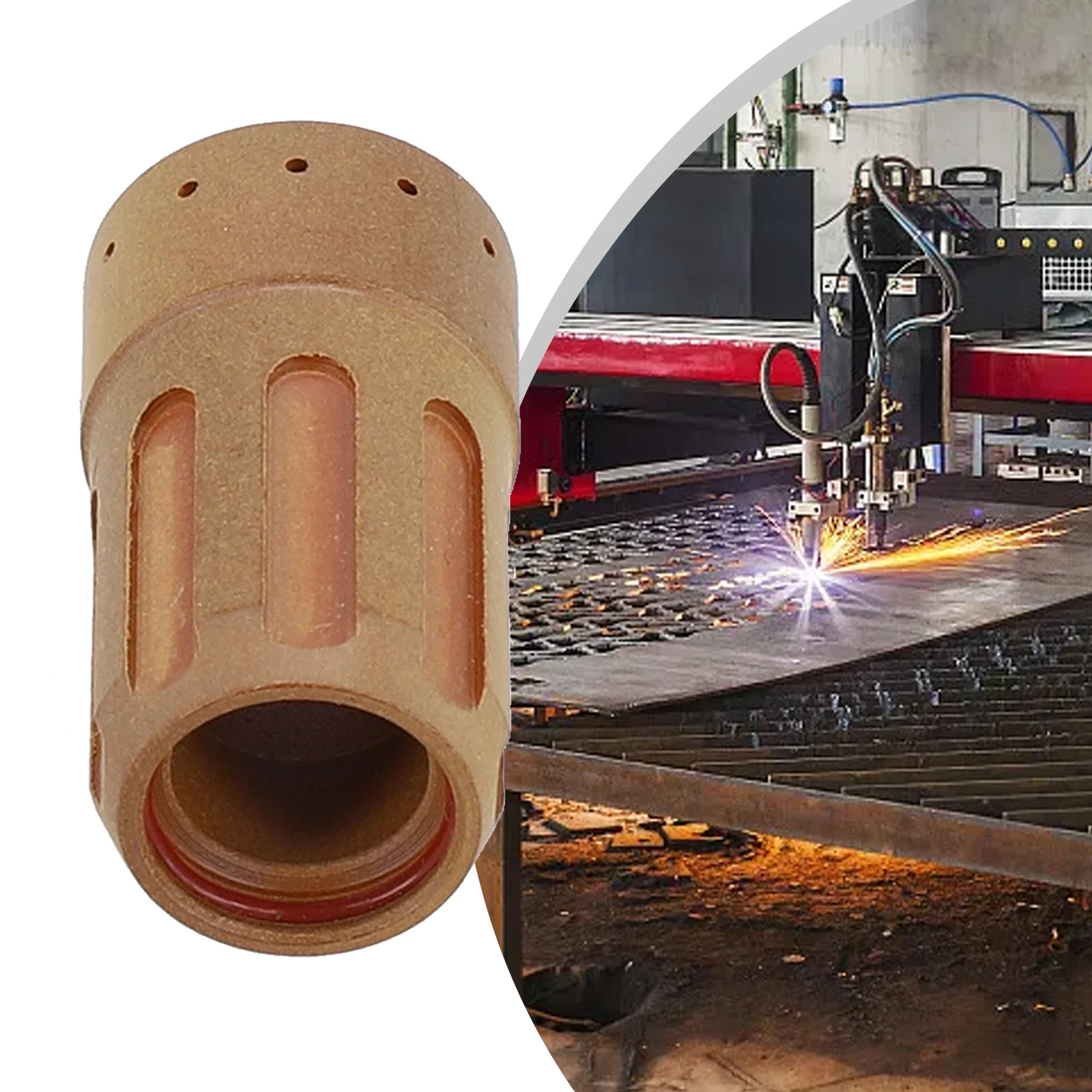 

220947 Кольцо-сопло для плазменной резки, удерживающая насадка для сварки, для использования с углеродистой, нержавеющей сталью и алюминием