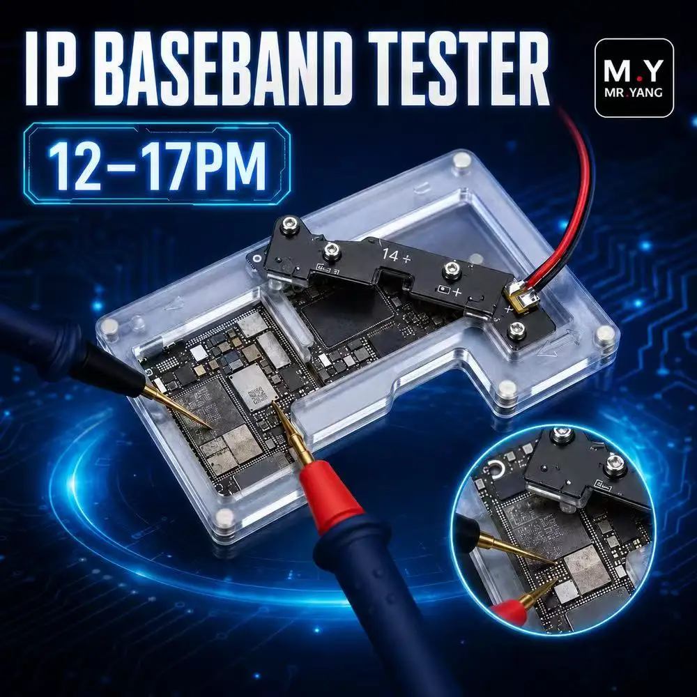 YCS MR.YANG IP Series Baseband Tester for IP 12-17PM Motherboard Diagnostic Test Fixture Mobile Phone Logic Board Repair Testing