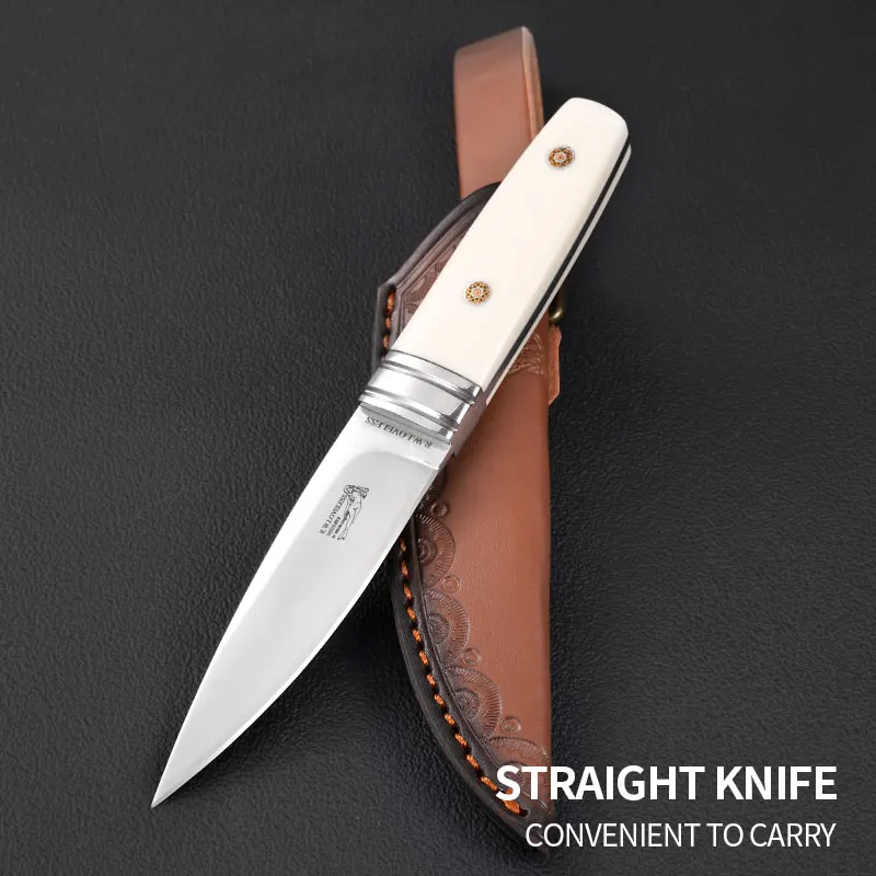 1PC Sharp Fruit Knife, EDC Fixed Blade, Outdoor Camping Knife, High Hardness Cutting Knife, Stainless Steel Kitchen Knife