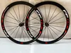 초경량 자전거 바퀴 700c 깊이 30/40/50mm 깊이 19mm 폭 알루미늄 합금 자전거 바퀴 세트 림 브레이크 휠셋 2
