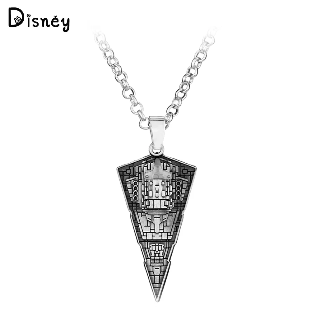 Star Wars Star Destroyer Necklace Fashion Battleship Vintage Pendant Necklace Jewelry Accessories for Fans Quality Gifts