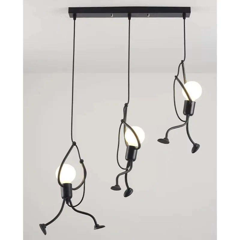 nordic-gymnast-figure-retro-creative-chandelier-black-led-light-for-restaurant-cafe-clothing-store-window-display-bar-counter