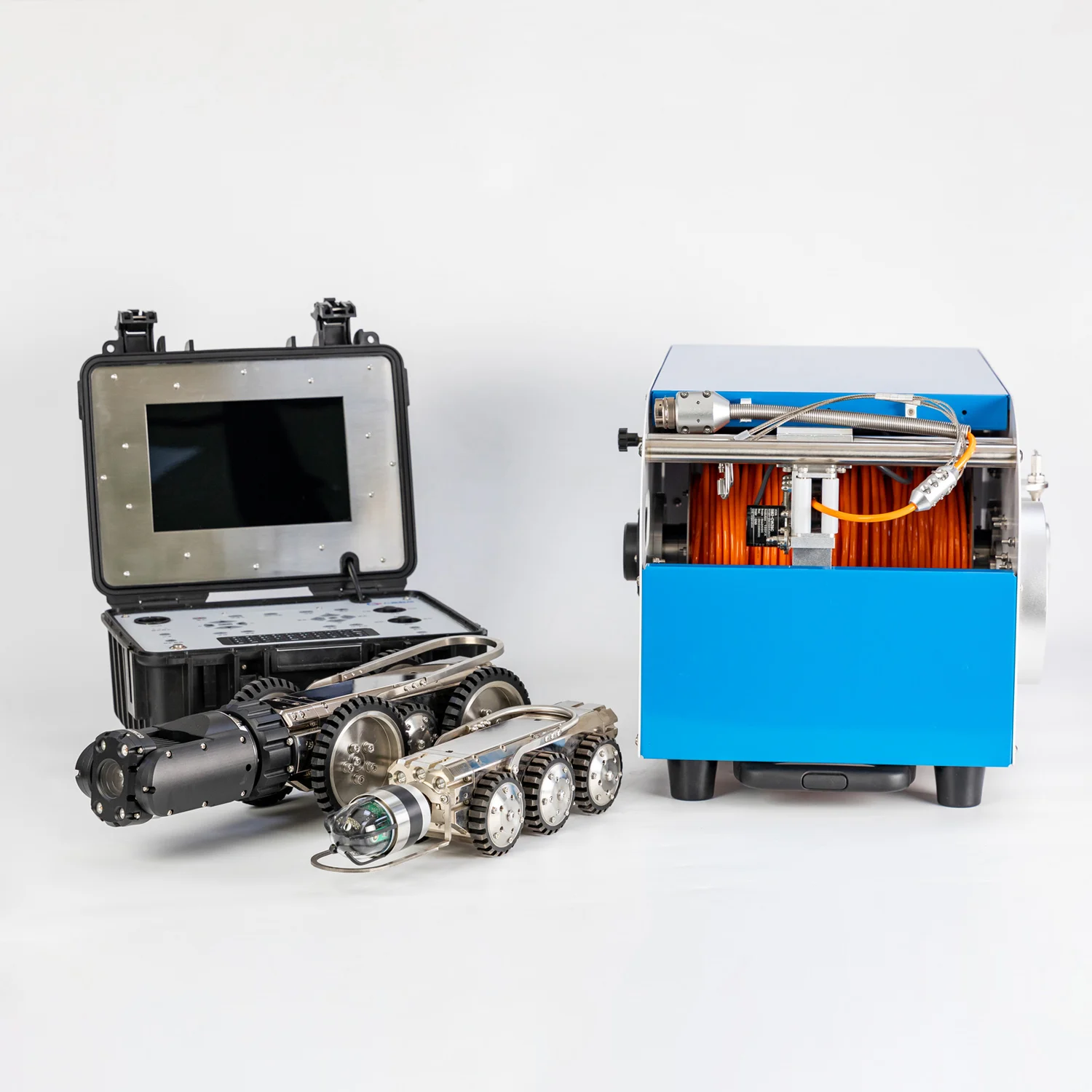 Telecamera di ispezione robotica per fognature robot cingolate per ispezione nel tubo 1080P con rapporto di ispezione