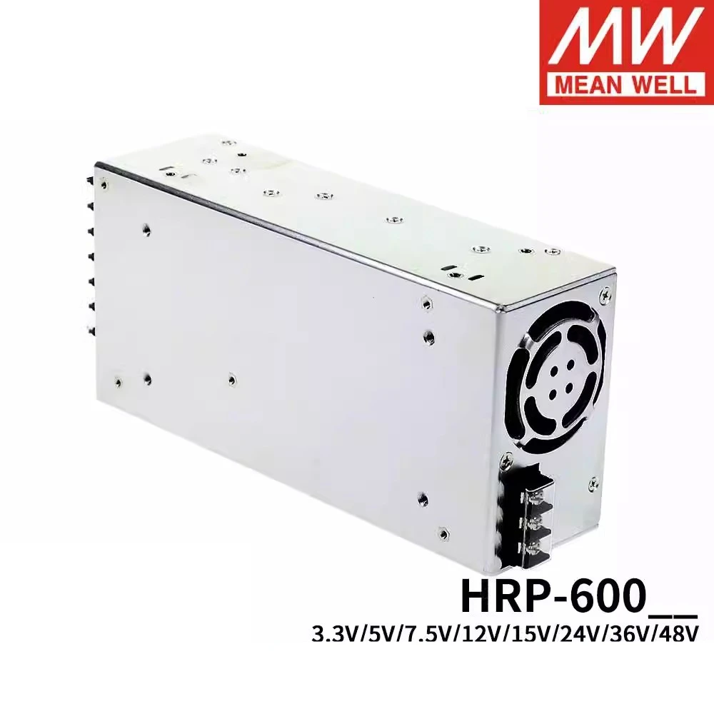 หมายถึงดี HRP-600-3.3 HRP-600-5 HRP-600-7.5 HRP-600-12 HRP-600-15 HRP-600-24 HRP-600-36 HRP-600-48ตัวจ่ายไฟแบบ PFC 24