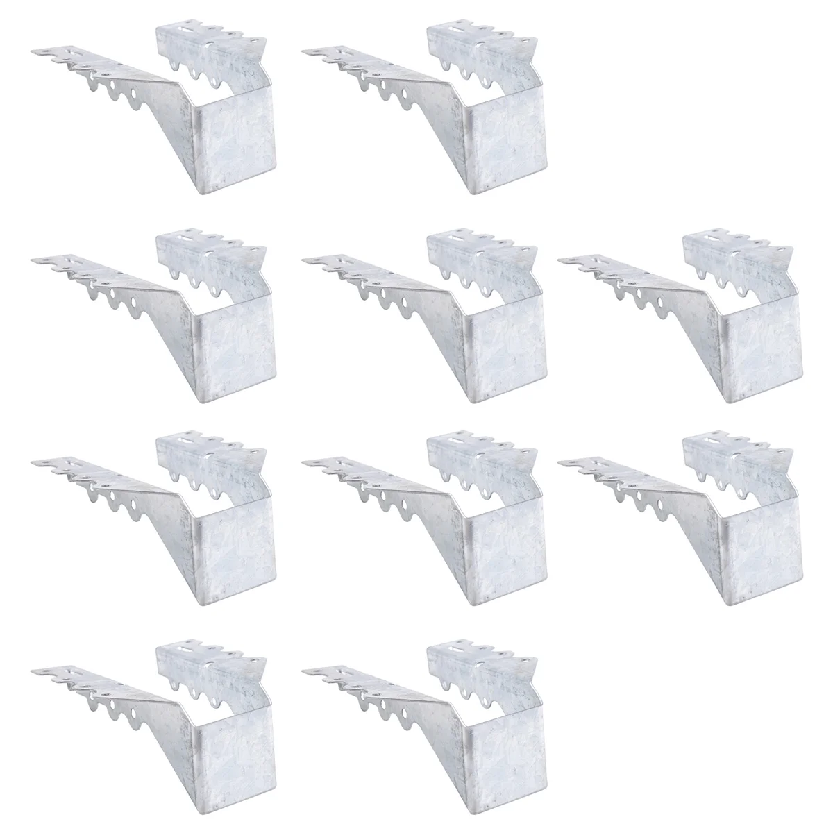 10Pcs 2x6 Joist Hanger,Gauge Double Shear Face Mount Joist Hanger,Hurricane Ties for Rafters Tie Brackets for Floor