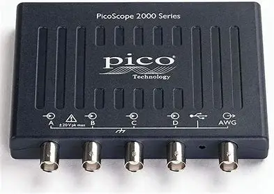 PICOSCOPE 2406B PICO TECHNOLOGY PC USB Oscilloscope, Digital Triggering, PicoScope 2000, 4 Channel 50 MHz, 1 GSPS, 32 Mpts, 7 ns