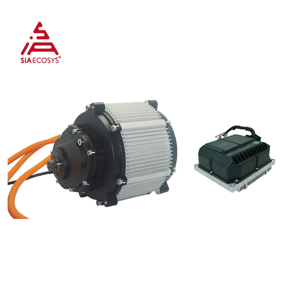 New 12kW PMSM Mid Dirve Motor SIA200-50 Peak 26kW 92N.m with 1:2.04 gearbox IP67 Motor With DN721000 for Electric Motorcycle