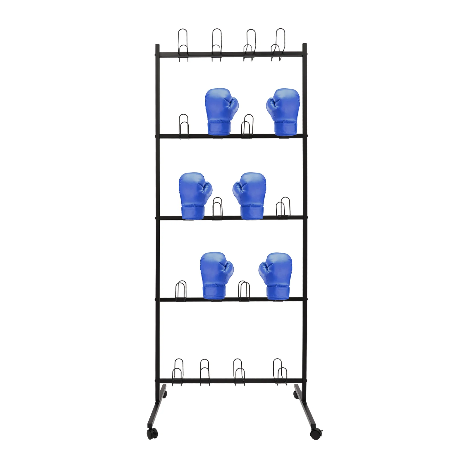 

28.74*23.62*72.05in 5-tier Boxing Gloves Drying Rack Freestanding Boxing Glove Storage Stand for Boxing Gyms Shops Gift Shops