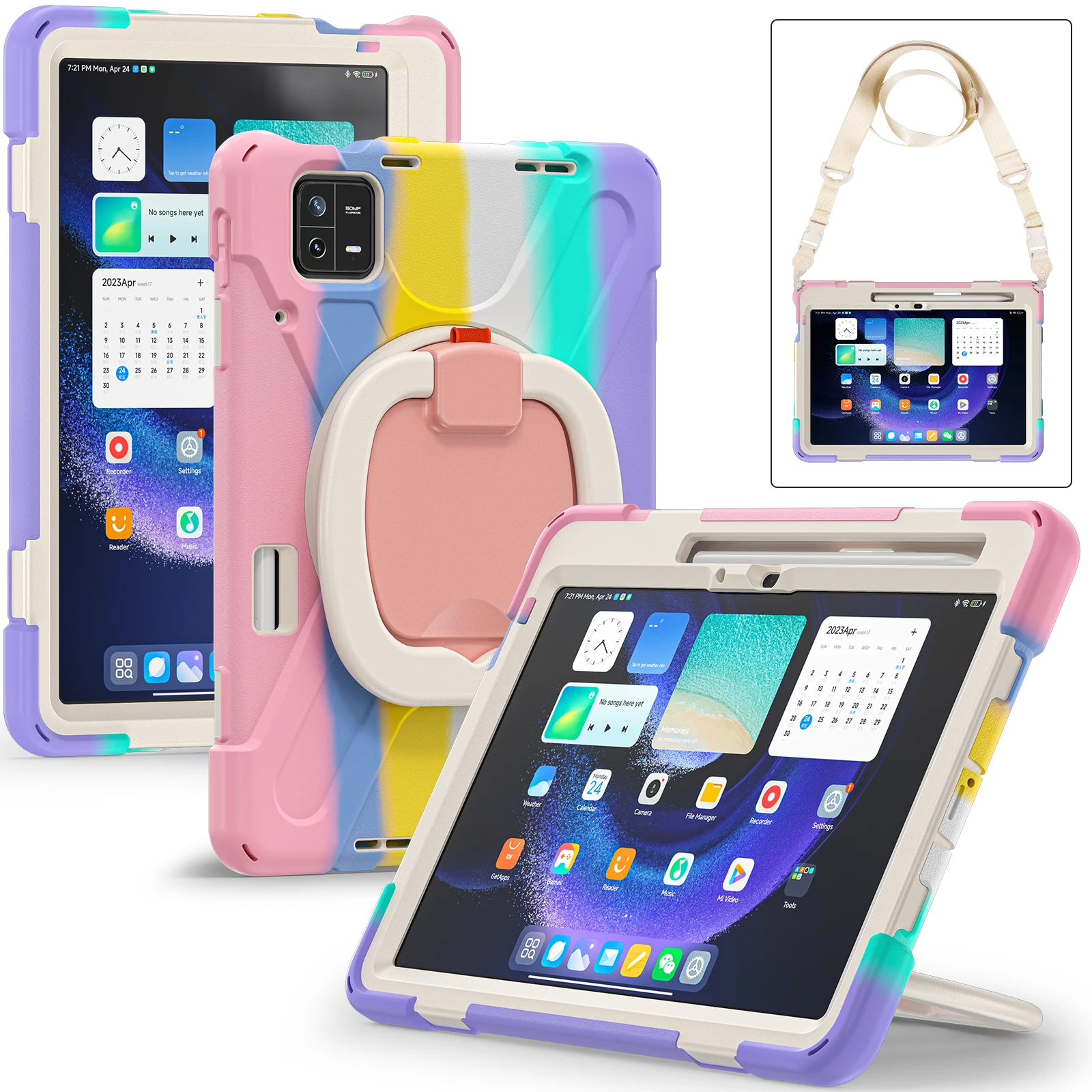 360 Rotating Shockproof Case For Xiaomi Pad 5 Mi Pad 5 Pro Tablet Kids Cover for Xiaomi Pad 6 Pro