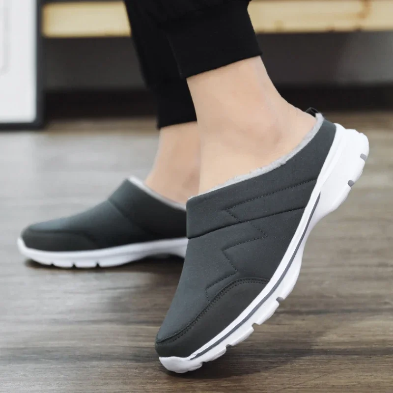 Women Slippers Winter Plush Warm Home Indoor Slippers Men Thick Bottom Slides Fashion Couple Walking Shoes Chanclas Hombre