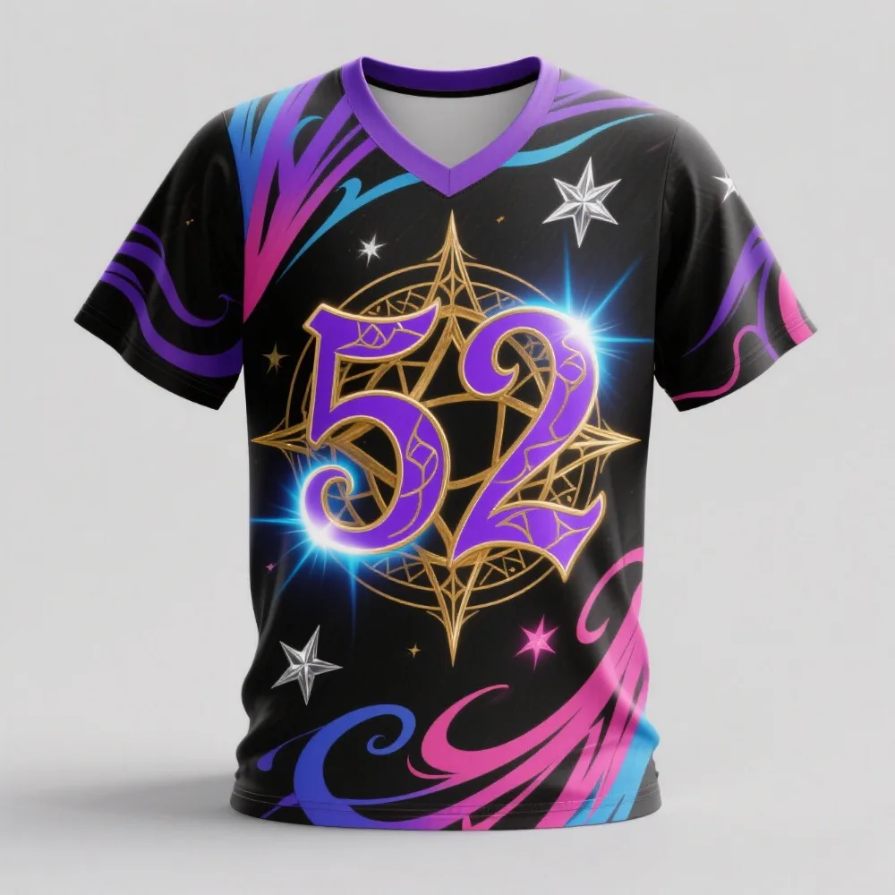 Camiseta de fútbol inspirada en diseño, camiseta fresca, camiseta para entusiastas de los deportes, camiseta de manga corta de verano transpirable y de secado rápido