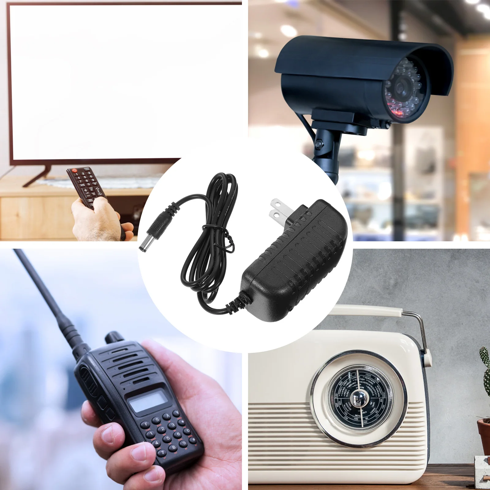 

12V 2A Power Supply 100-240V To Dc 12V Adapter For Led Lights Lcd Security Repeater Radio Telephone Walkie