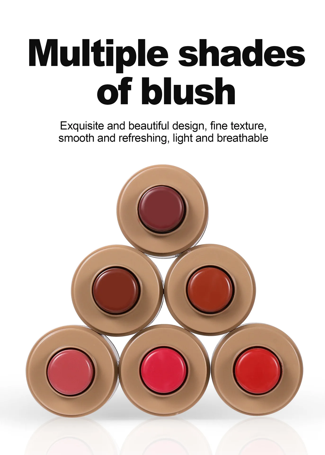 Smooth Blush Stick Lipsticks Naturally Saturated Long-lasting Waterproof Natural Blush Brightening Skin Tone Beauty Makeup ins