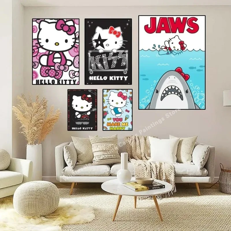

1PC Anime Kawaii Posters Paper Print Home Living Room Bedroom Entrance Bar Restaurant Cafe Art Painting Decoration Frameless