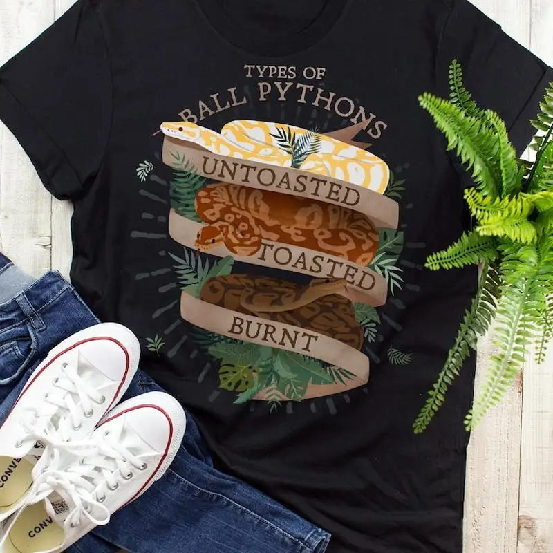 Funny Snake Shirt Ball Python Lover Albino Sunset Morph T-Shirt