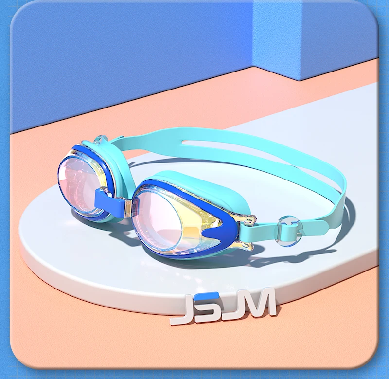 JSJM Professionelle Kinder-Schwimmbrille, beschlagfrei, UV-Schutz, wasserdichte Silikon-Schwimmbrille für Jungen und Mädchen, Schwimmbrille, Geschenk – Detail 11