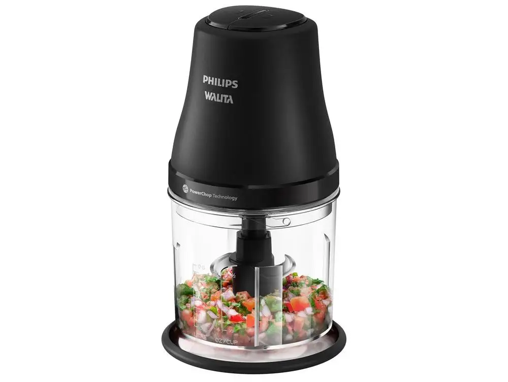Mini Processador Philips Walita HR1501/01 450W Preto - 110V