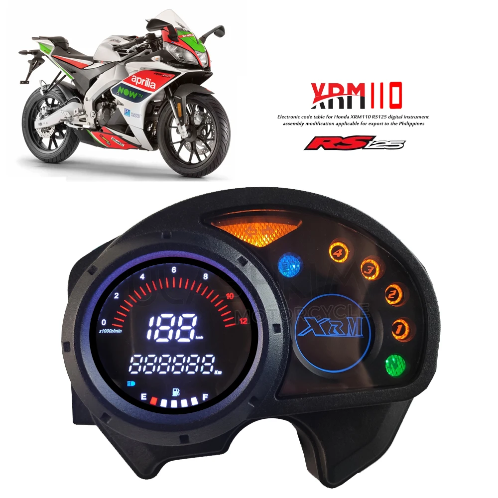 

Electronic Code Table for Honda XRM110 RS125 Digital Instrument Assembly Modification Applicable for Export to the Philippines