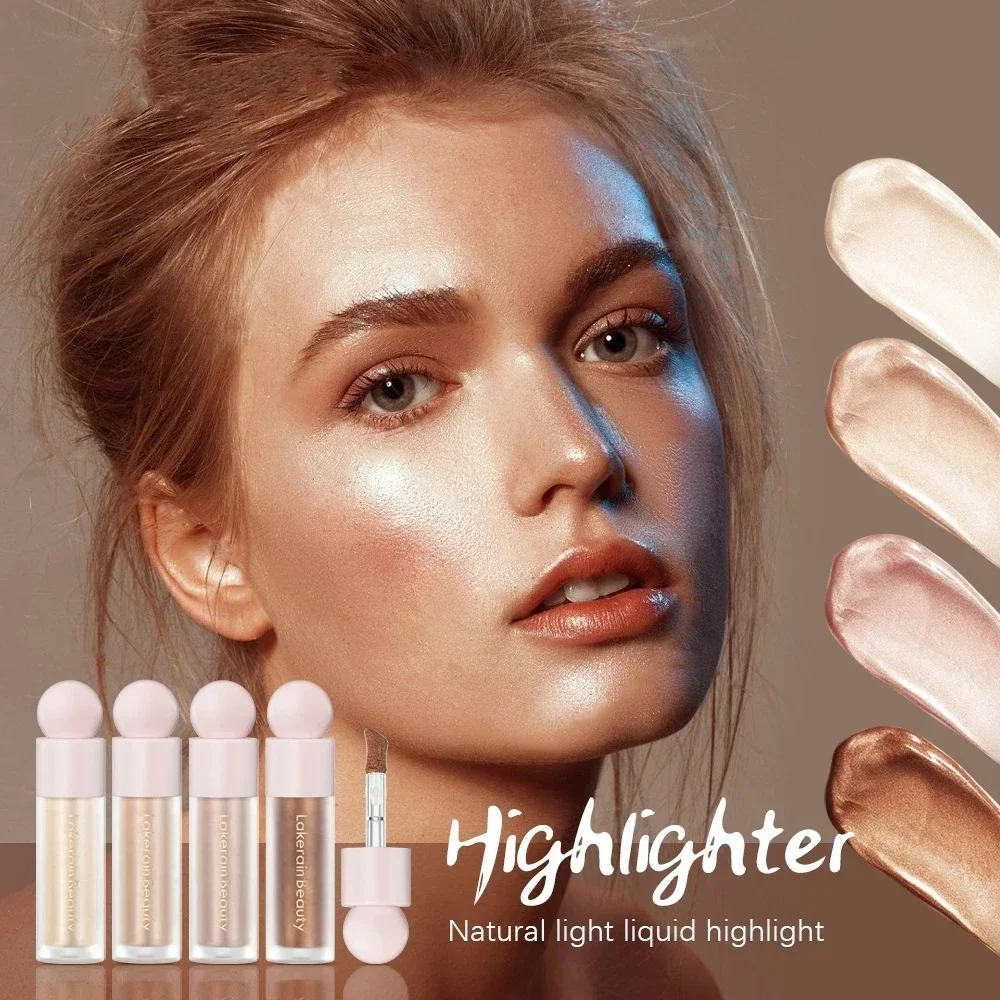 4 Colors Liquid Highlighter Face Bronzer Contouring Body Shimmer Illuminator Waterproof Natural Shine Eyeshadow Cosmetics Makeup