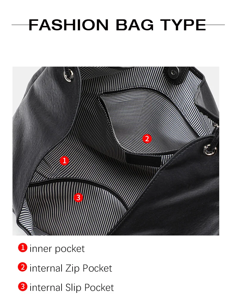 Aidanni 2026 Neue Echtleder-Tragetasche für Damen, Geräumige Unterarmtasche, Schwarze Schulter- und Handtasche, Muttertasche – Detail 6