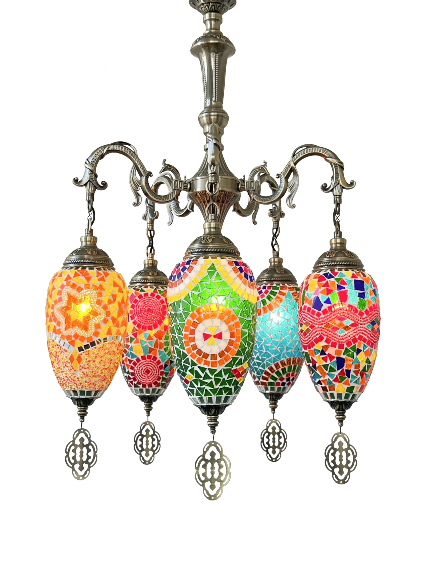 

2023 New Loft Chandelier Special Restaurant Cafe Hotel B & B Stairs Turkish Handmade Glass Chandelier
