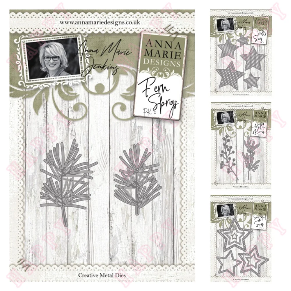 

Металлические режущие штампы в виде звёзд и ягод для оформления искусств