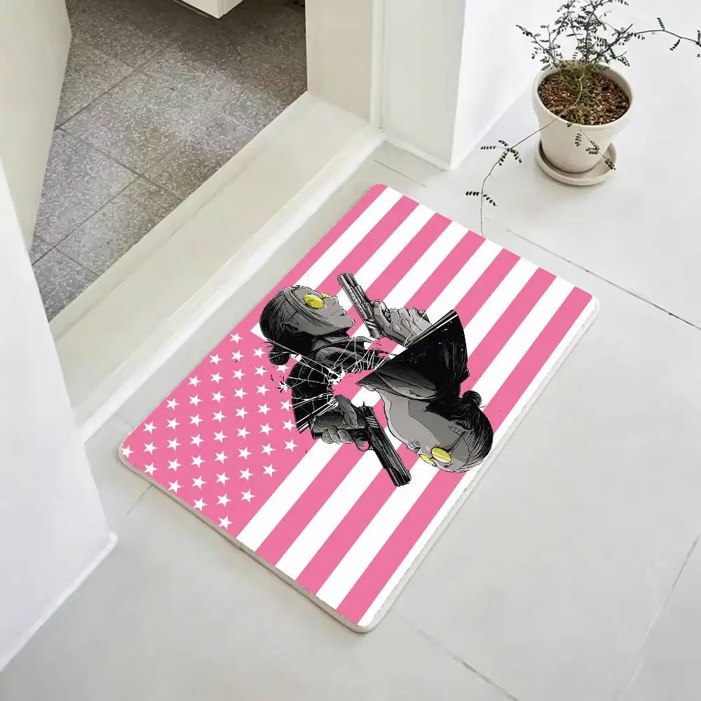 Anime S-Sakamoto Days Floor Mat Bathroom Absorbent Mat Rugs Simple Door Dirt-resistant Mat Home Kitchen Mat
