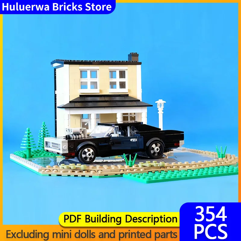 

Speed Racing Car Model MOC Building Bricks Charger R/T Muscle Car Modular Technology Children Holiday Gifts Assemble Toys Suit