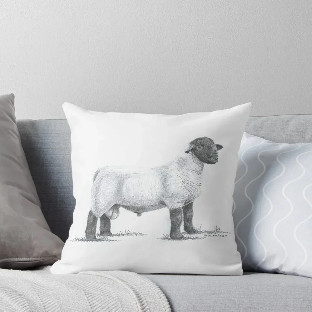 Mary's Suffolk Ram Throw Pillow Christmas Covers For Cushions home decor items pillow