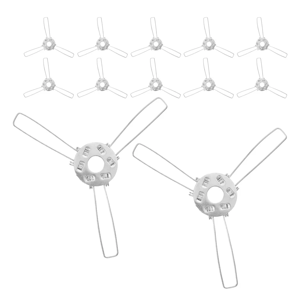 

24pcs Lamp Shade Spring Clips 100Mm Silver Bulb Adapter For Rattan Bamboo Glass Ball Diy Lighting Accessories Clip On Holder