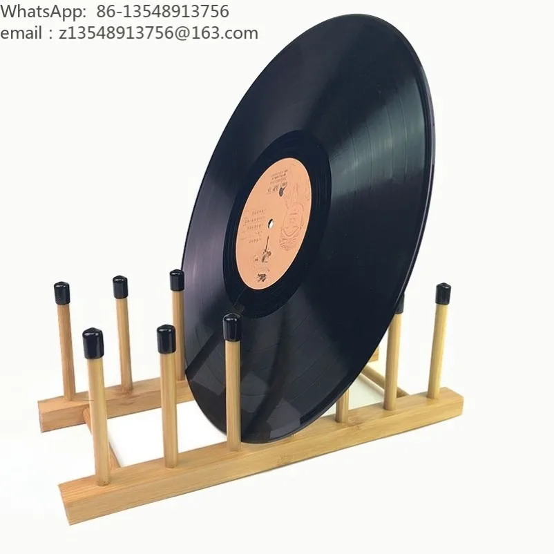New LP Vinyl Record Storage Display Rack, Cleaning and Drying Rack, One Pair for Dual Use