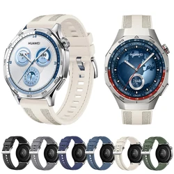Bracelet Compatible with Huawei Watch GT5 46mm Original Replacement Nylon Weave Strap for Huawei GT5 GT5 Pro 22mm Rubber Strap