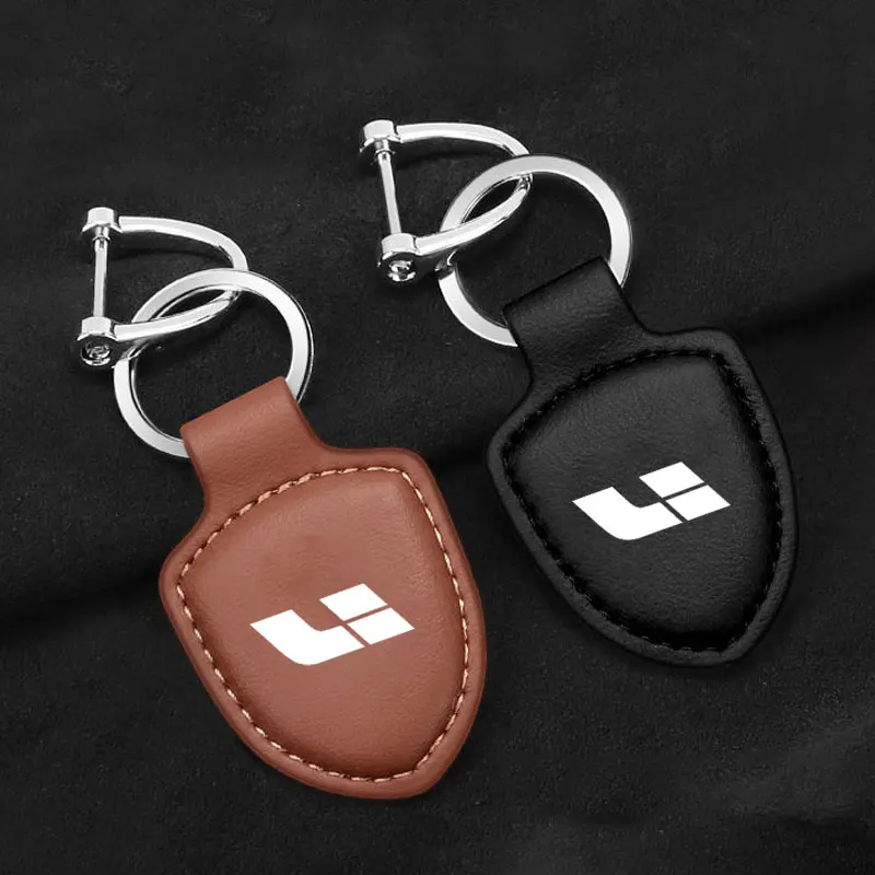 Car Shield Modeling Fashion Leather Keychain for Nissan datsun cross z pickup 1200 12oy 280z GO I GO+ Mi-DO on-DO Accessories